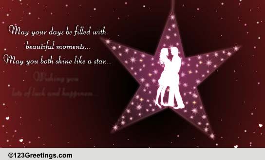May You Both Shine Like A Star... Free Happy Anniversary eCards | 123