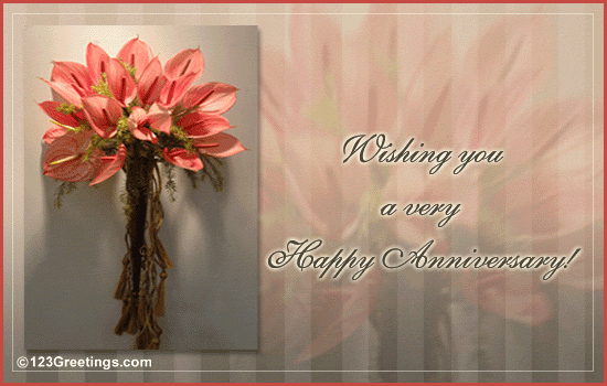 A Very Happy Anniversary! Free Flowers eCards, Greeting Cards | 123