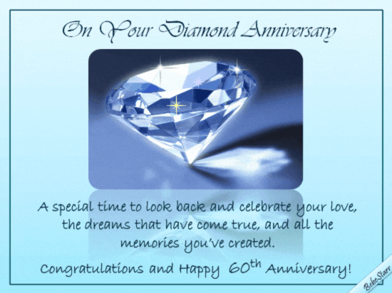 Diamond Anniversary Wishes. Free Milestones eCards, Greeting Cards | 123  Greetings
