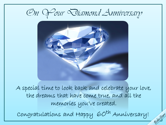 Diamond Anniversary Wishes Free Milestones Ecards Greeting Cards 123 Greetings