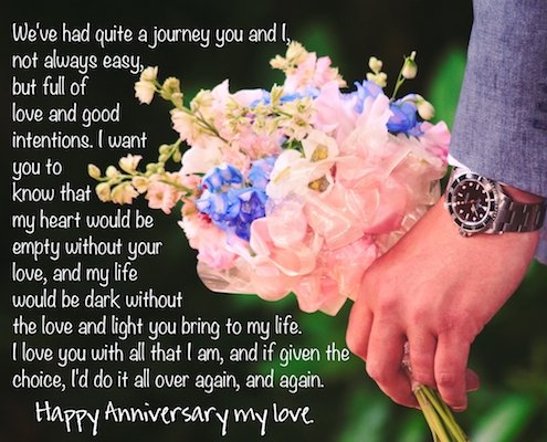 With Love On Our...Anniversary Loving Words Greeting Card 