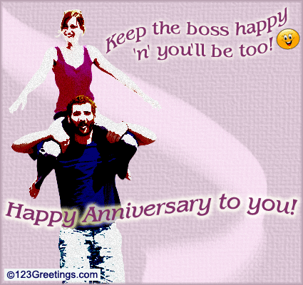 happy anniversary to couple