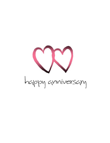 Connected Hearts - Happy Anniversary.