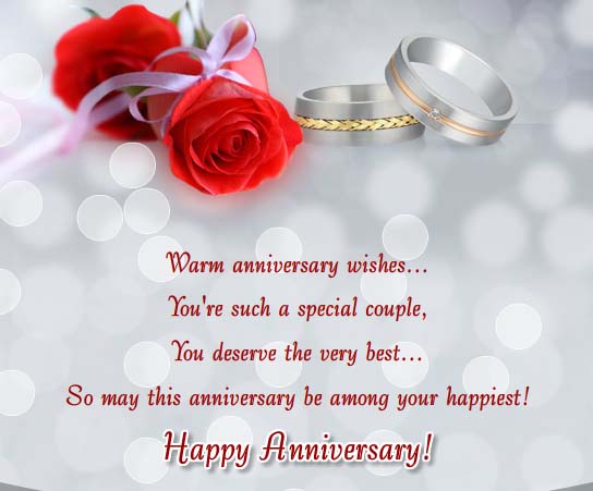 Warm Anniversary Wishes... Free To a Couple eCards, Greeting Cards