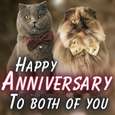 Cute Anniversary Card For A Couple.