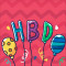 Happy Birthday - Floating Balloons.