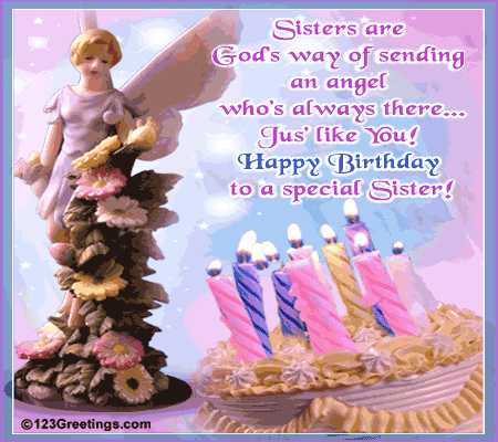 For An Angel Sister! Free For Brother & Sister eCards | 123 Greetings