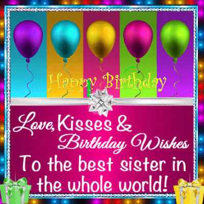 Love, Kisses And Birthday Wishes. Free For Brother & Sister eCards