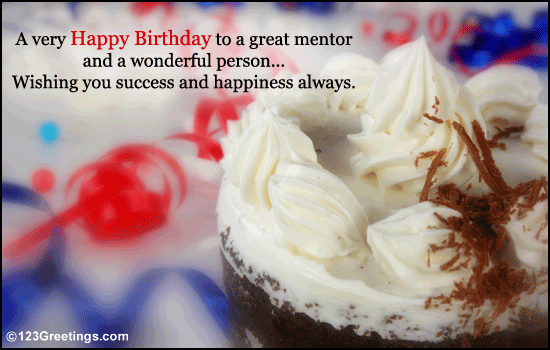 On Your Boss Or Mentor's Birthday Change music: A warm formal birthday 