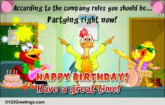 ... Cards, Free Birthday Boss & Colleagues eCards | 123 Greetings