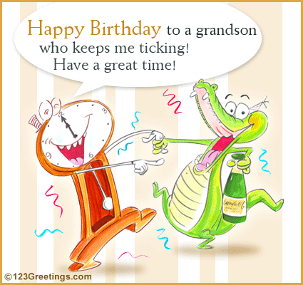 happy birthday greetings for sister. Happy Birthday Grandson!