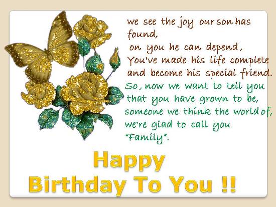 Happy Birthday Friend Like Family B'day Greetings For A Special Person. Free Extended Family Ecards | 123  Greetings