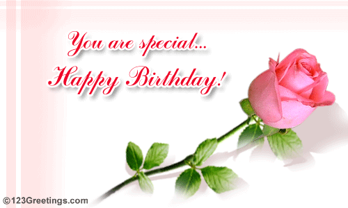 Free Happy Birthday Image With Beautiful Roses 