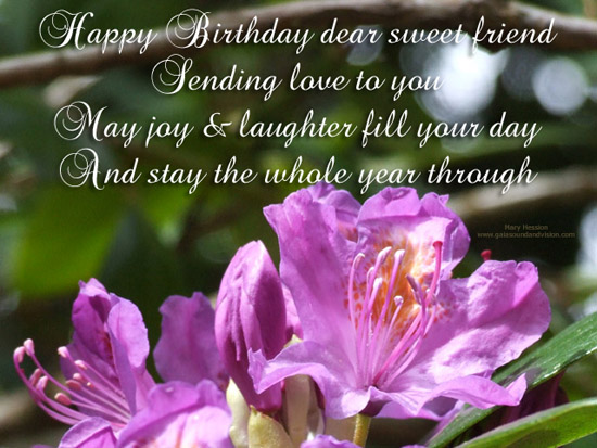 Happy Birthday Dear Sweet Friend. Free For Best Friends eCards | 123