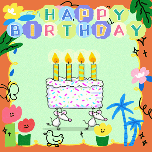 Free Happy Birthday Animated Images and GIFs for Friend
