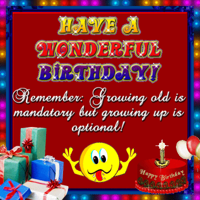 Have A Wonderful Birthday Smiley. Free Funny Birthday Wishes eCards | 123  Greetings