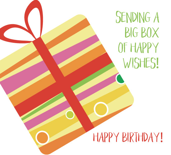 A Big Box Of Birthday Wishes. Free Fun eCards, Greeting Cards 123