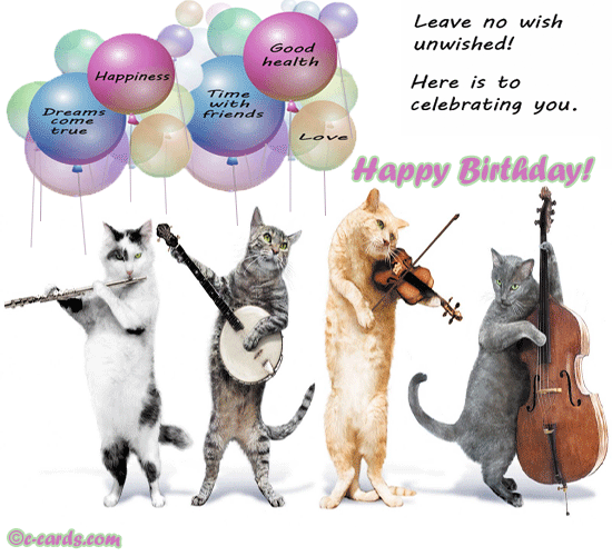 In Tune... Free Funny Birthday Wishes eCards, Greeting Cards | 123