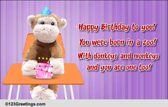A Funny Birthday Song! Free Funny Birthday Wishes eCards, Greeting Cards |  123 Greetings