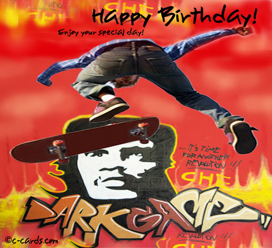 Skateboarder. Free Happy Birthday eCards, Greeting Cards 123 Greetings