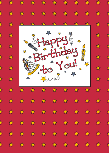 Sparkly Birthday Wishes On Red. Free Happy Birthday eCards | 123 Greetings