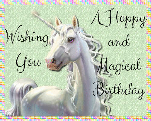 Unicorn Birthday Wishes.