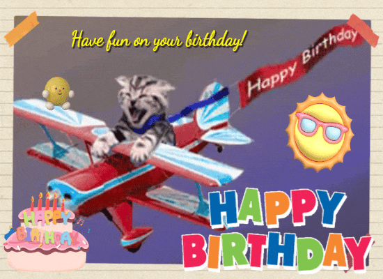 Cute Happy Birthday Gifs & Funny Bday Animated Pictures