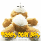Tired Teddy Wishing Happy Birthday.