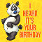 Panda Birthday Wishes.