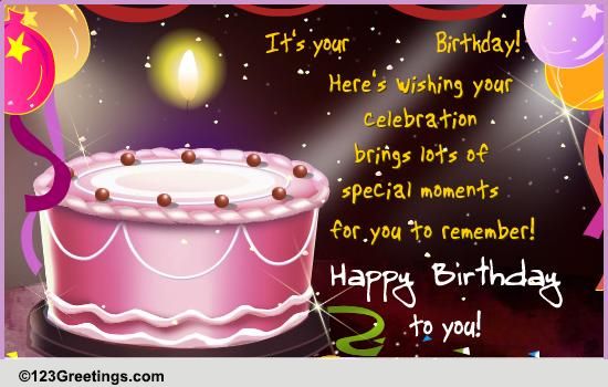 Age Birthday Card! Free Happy Birthday eCards, Greeting Cards | 123  Greetings