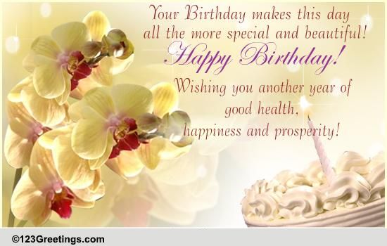 An Elegant Birthday Wish! Free Happy Birthday eCards, Greeting Cards ...