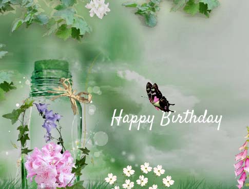 Upon Butterfly Wings. Free Happy Birthday eCards, Greeting Cards | 123