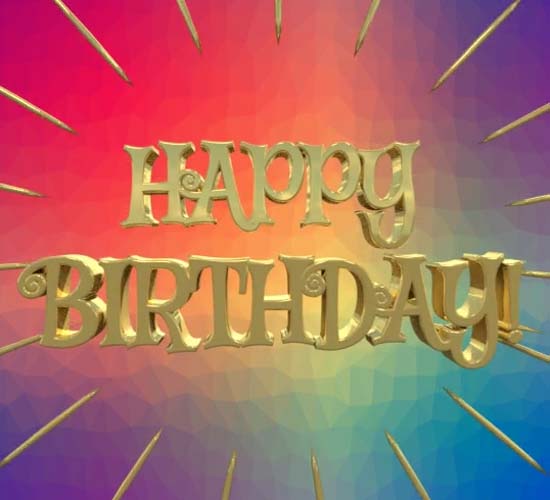 Happy Birthday Golden Celebration. Free Happy Birthday