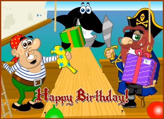 Pirate Birthday… Free Happy Birthday eCards, Greeting Cards | 123