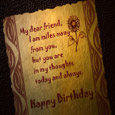 Happy Birthday: Miles Away.