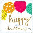 Happy Birthday Colorful Balloons.