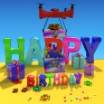 Happy Birthday Gift Drone