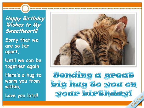 Long Distance Birthday Hug.