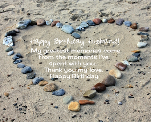 birthday card for husband message