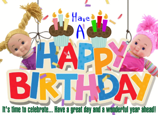It’s Time To Celebrate Your Birthday. Free For Kids eCards | 123 Greetings