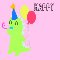Happy Birthday Cute Dinosaur.