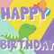 Happy Birthday With Dinosaurs.