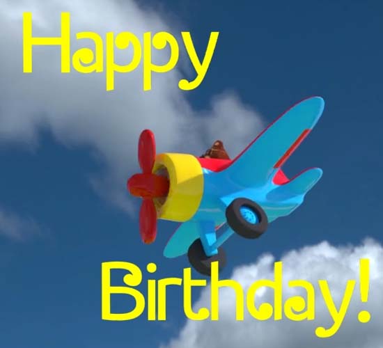 High Flying Birthday Teddy Free For Kids eCards, Greeting Cards | 123