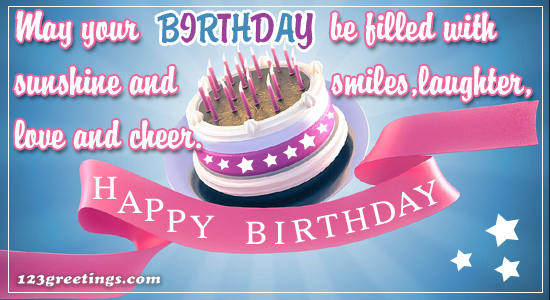 Happy Birthday And Have Lots Of Fun. Free Happy Birthday Messages eCards | 123  Greetings
