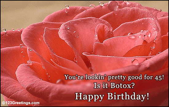 birthday cards gif. Happy 45th Birthday!