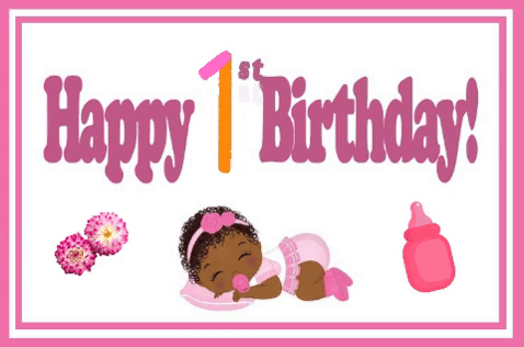 Happy First Birthday For A Girl Free Milestones Ecards Greeting Cards 123 Greetings
