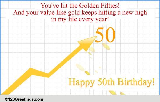 50th Birthday! Free Milestones eCards, Greeting Cards 