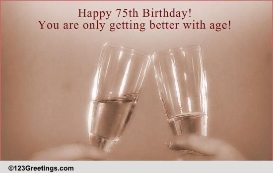 75th Birthday Wish! Free Milestones eCards, Greeting Cards | 123 Greetings