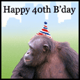 A Fun 40th Birthday Wish!