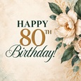 80th Birthday Ecard